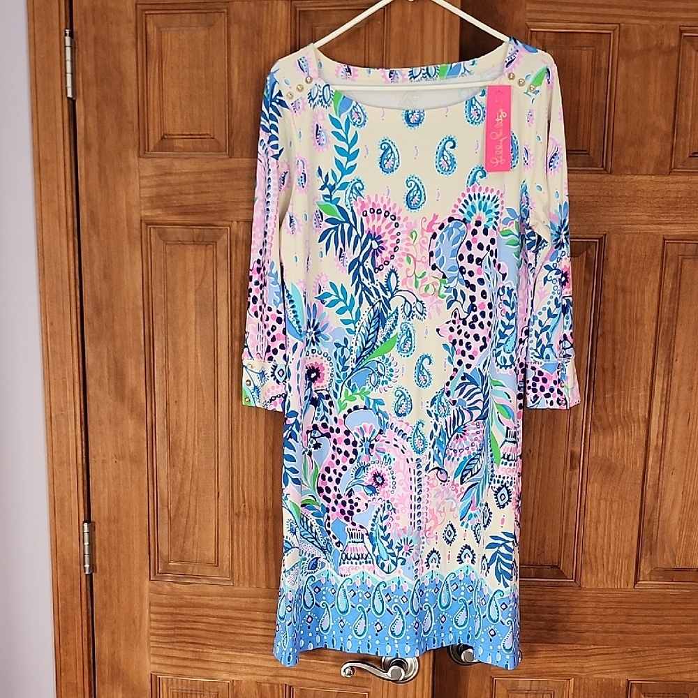 Lilly Pulitzer SOPHIE dress XL Macadamia Print NWT